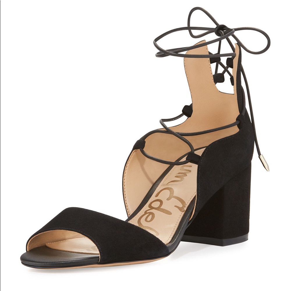 Sam Edelman SERENE suede lace-up sandals 8.5M